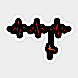 Love Rappelling ECG Sticker